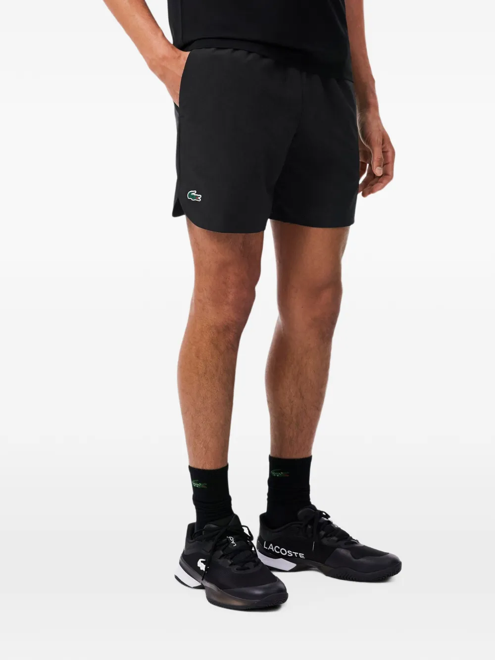Lacoste Tennis x Novak Djokovic on court shorts Zwart