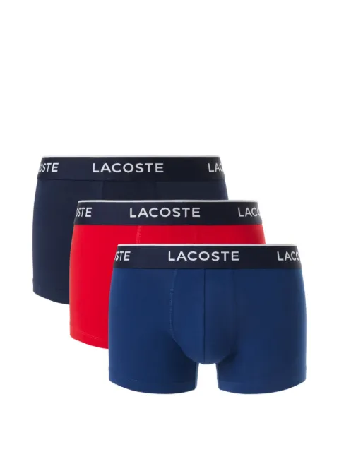 Lacoste logo-waistband boxers (set of three)