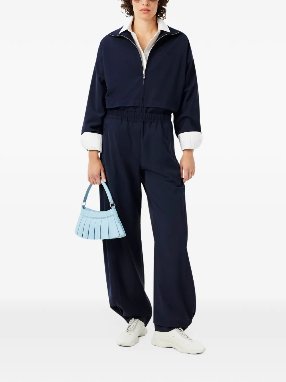 Lacoste oversized track jacket Blauw