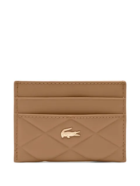 Lacoste tarjetero acolchado con placa del logo