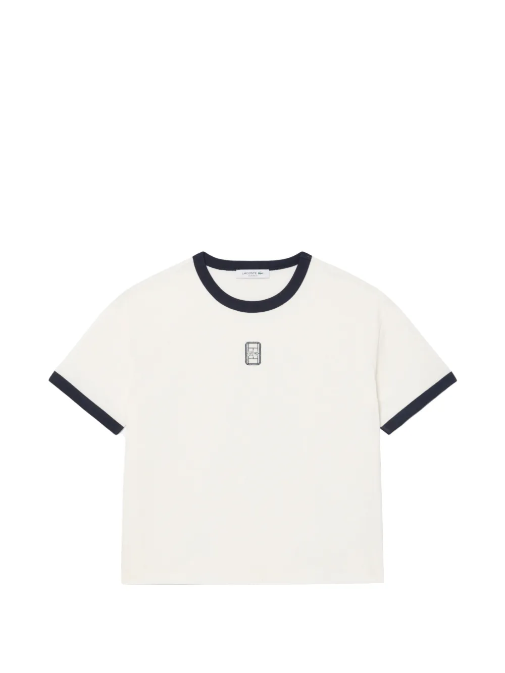 Lacoste embroidered badge jersey T-shirt