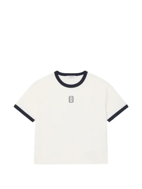 Lacoste embroidered badge jersey T-shirt