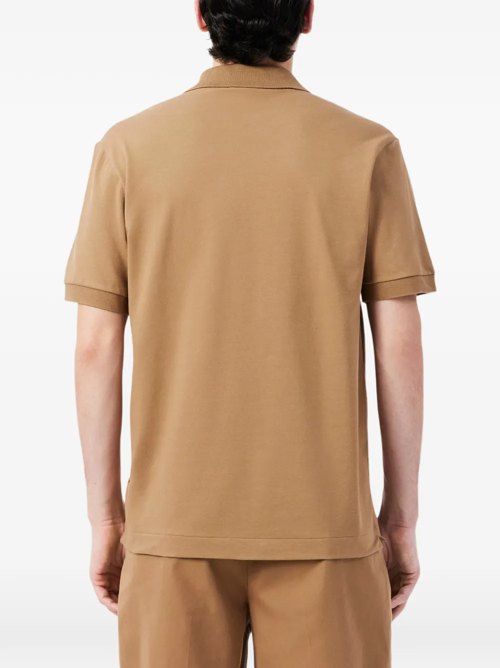 Lacoste Poloshirt met logopatch Bruin