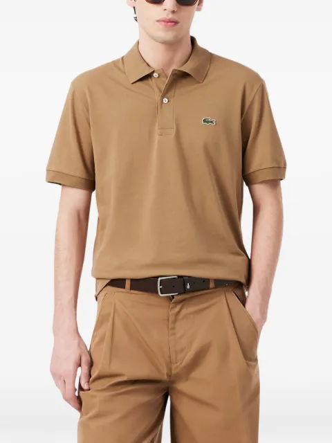 Lacoste logo-patch polo shirt