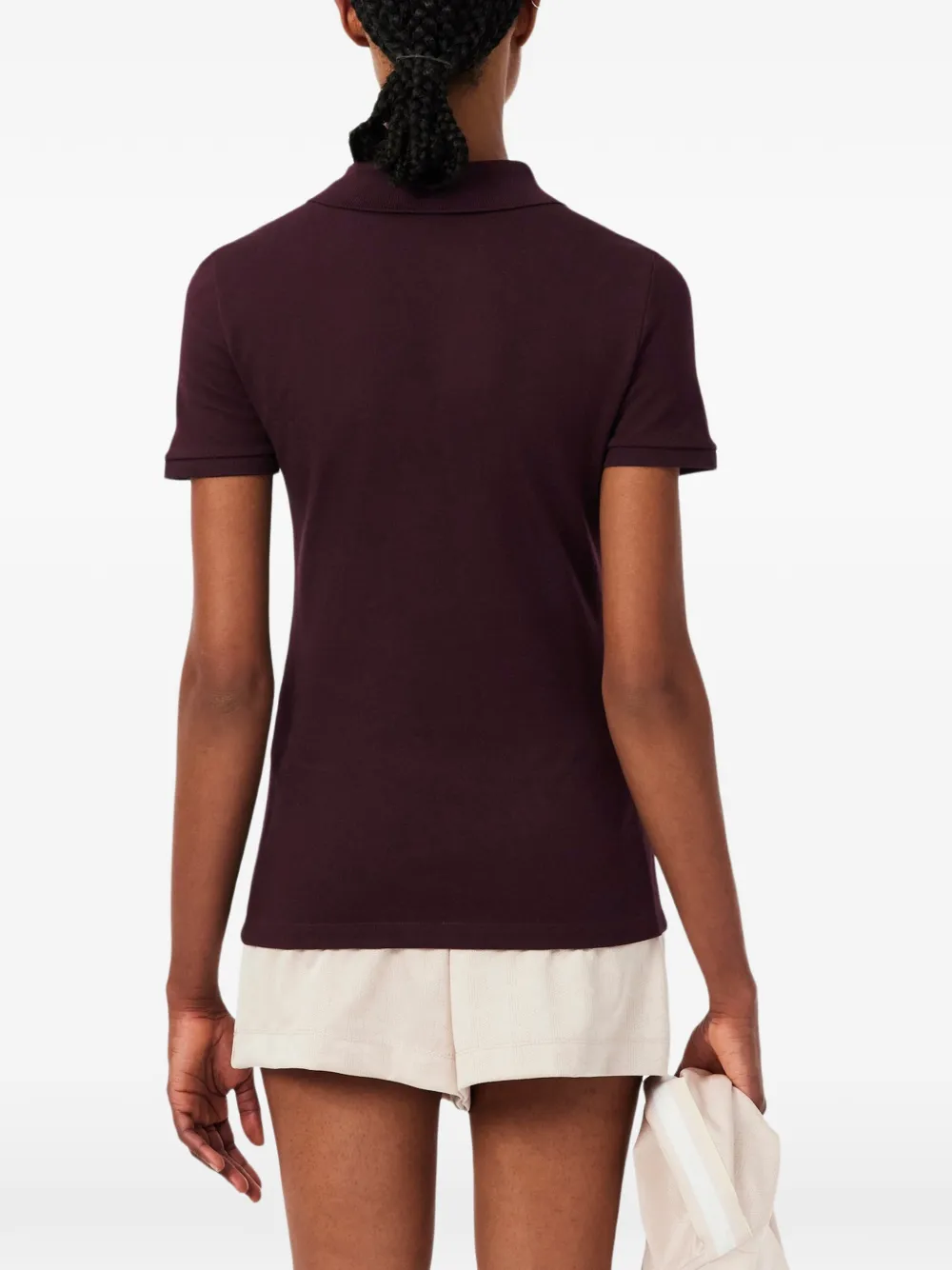 Lacoste L.12.D poloshirt met logo-patch Rood