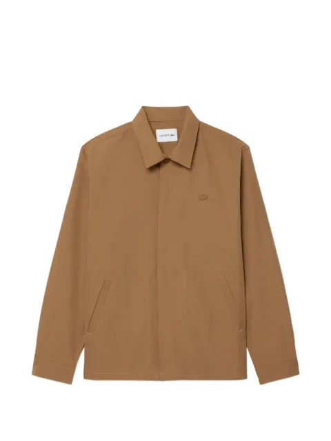 Lacoste cotton-blend twill overshirt