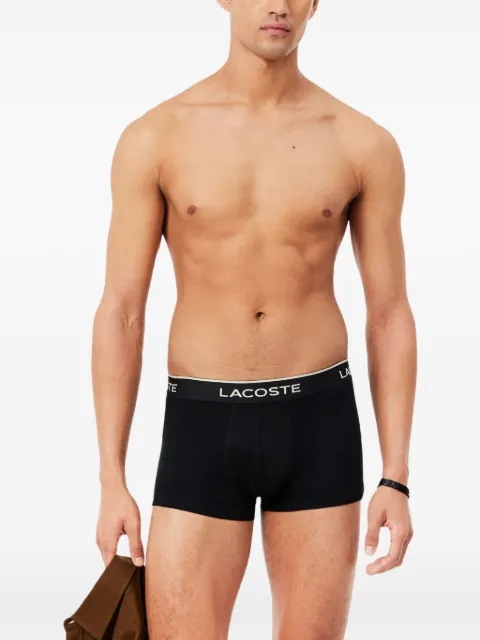 Lacoste logo-waistband trunks (set of three)