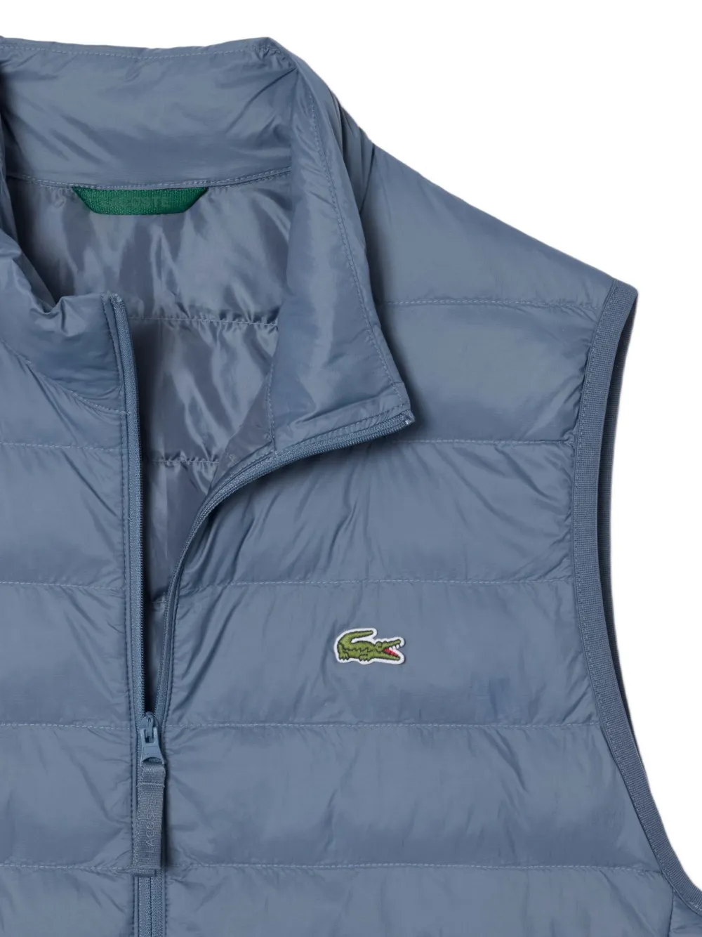 Lacoste Bodywarmer met logopatch Grijs