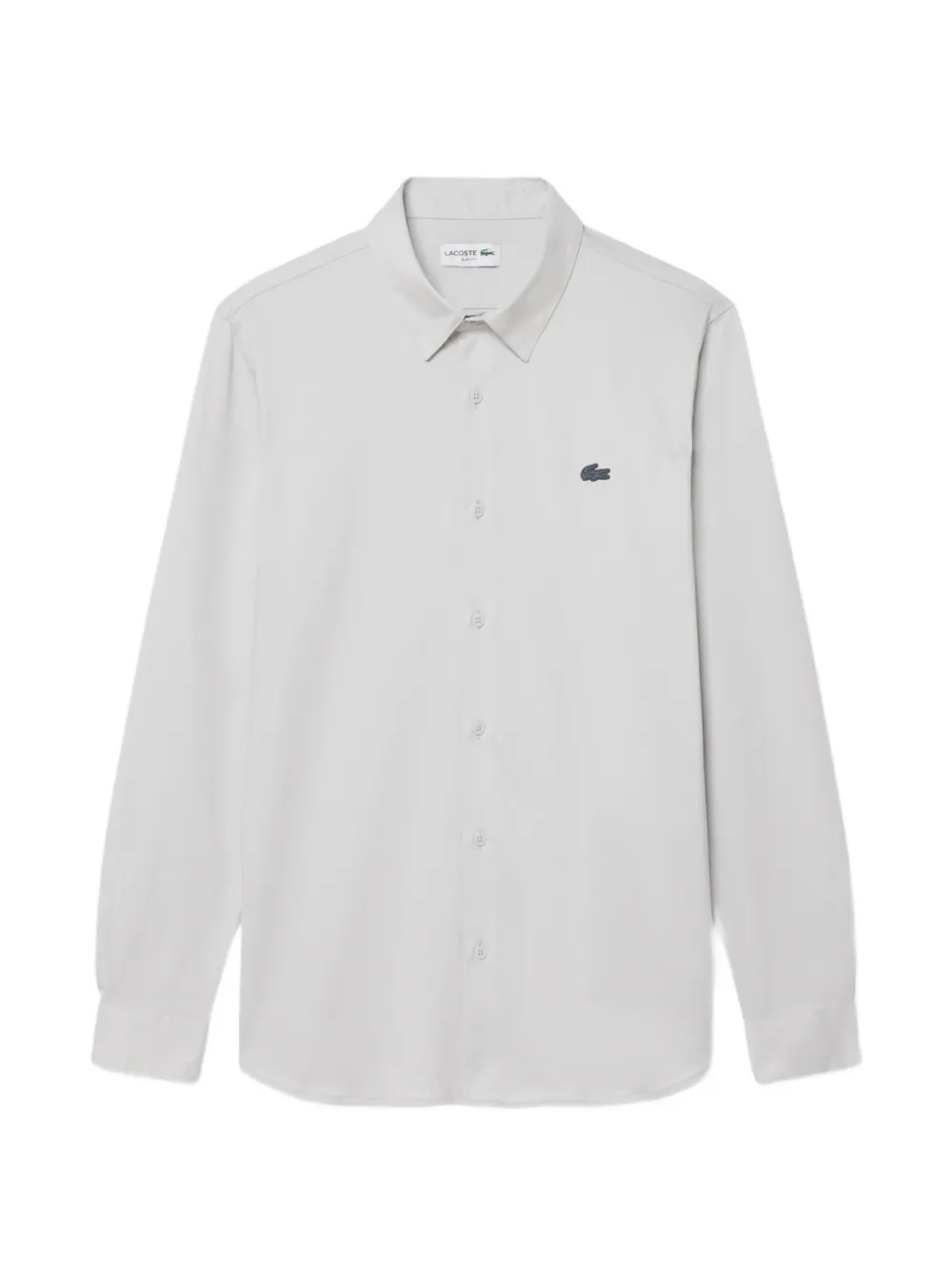 Lacoste slim-fit cotton blend shirt - Grigio