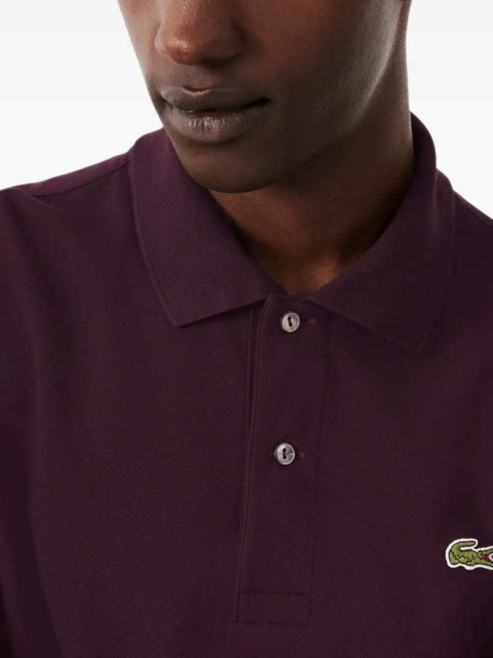 Lacoste L.12.12 Light poloshirt met logo-patch Paars