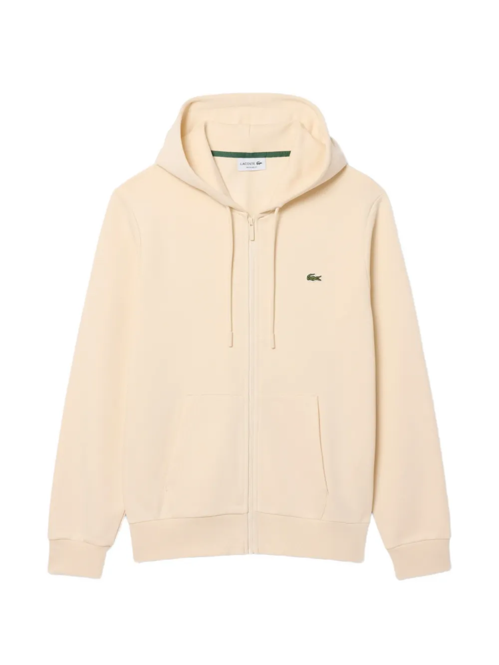 Lacoste classic fit zip-up fleece sweatshirt - Toni neutri