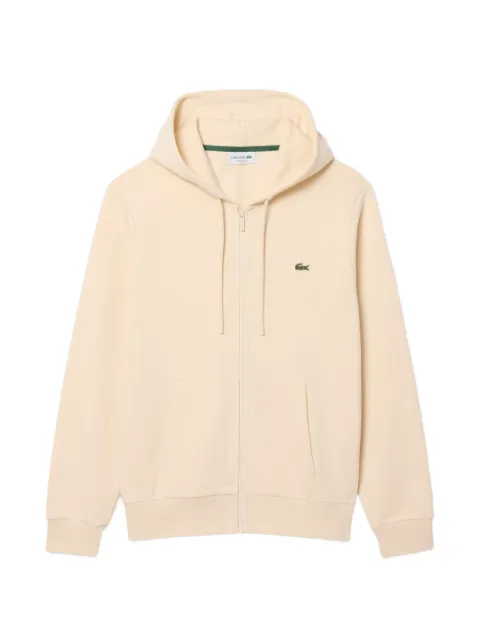 Lacoste classic fit zip-up fleece sweatshirt