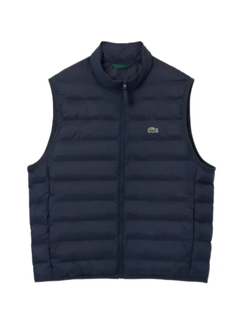 Lacoste water-repellent puffed windbreaker vest
