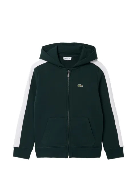 Lacoste zipped fleece hoodie