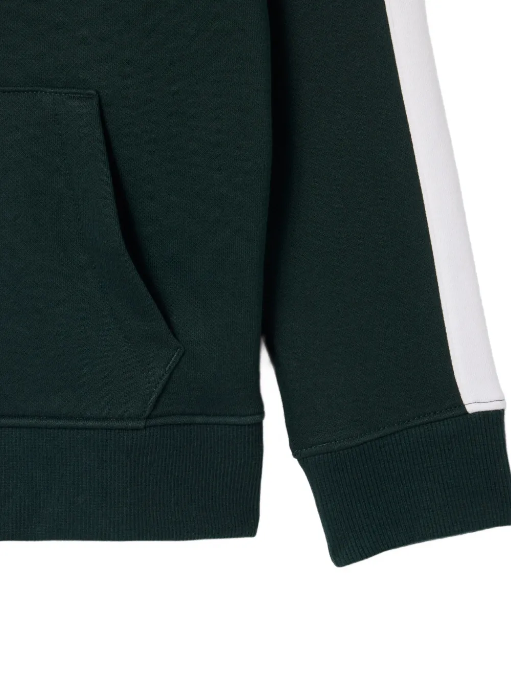 Lacoste zipped fleece hoodie Groen