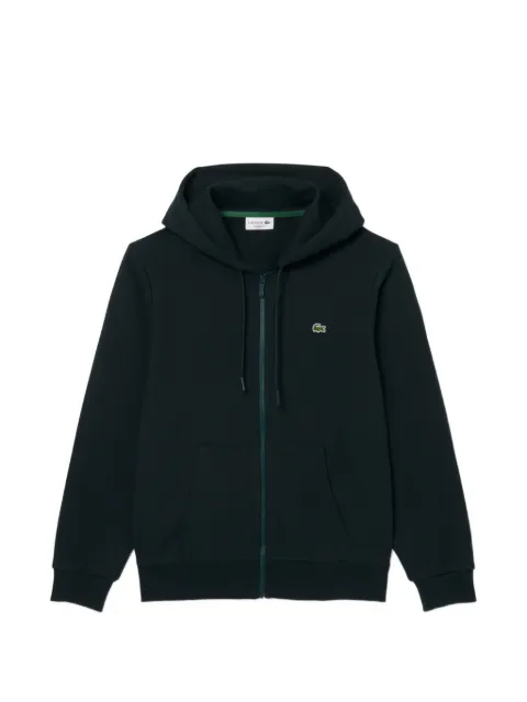 Lacoste classic fit zip-up fleece hoodie