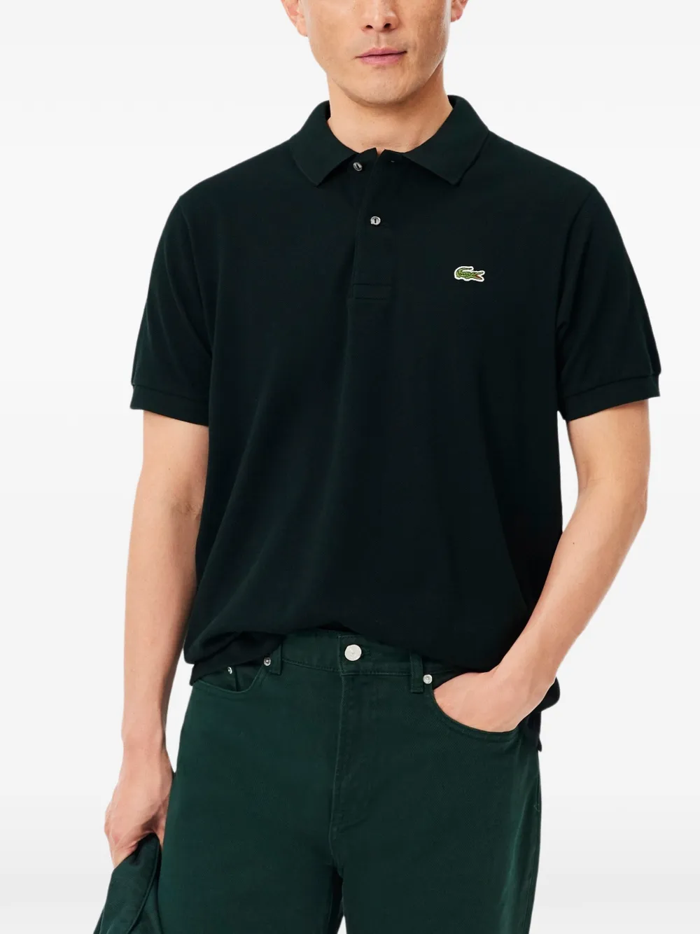 Lacoste Classic Fit Original poloshirt met logo-patch Groen