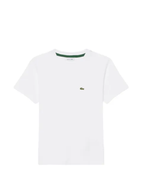 Lacoste logo-patch crew-neck T-shirt