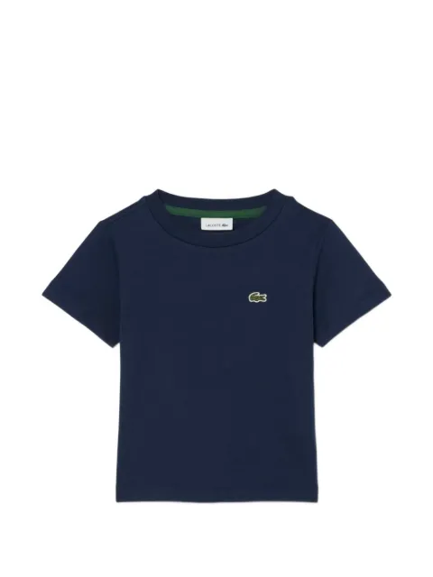 Lacoste logo-patch crew-neck T-shirt