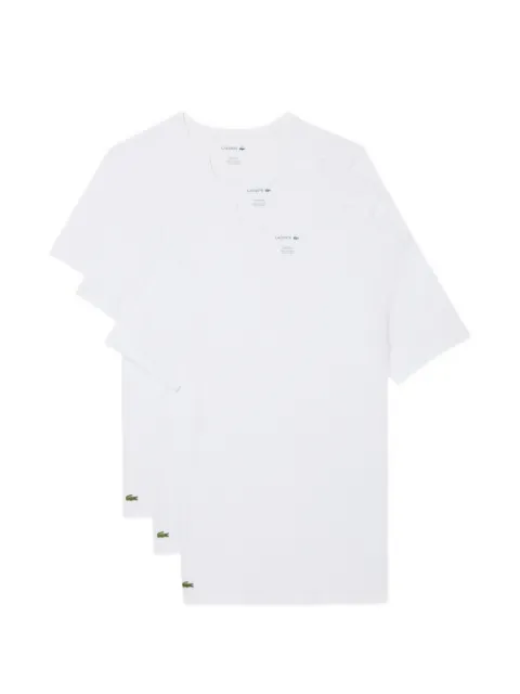 Lacoste logo-patch V-neck undershirt (set of three)