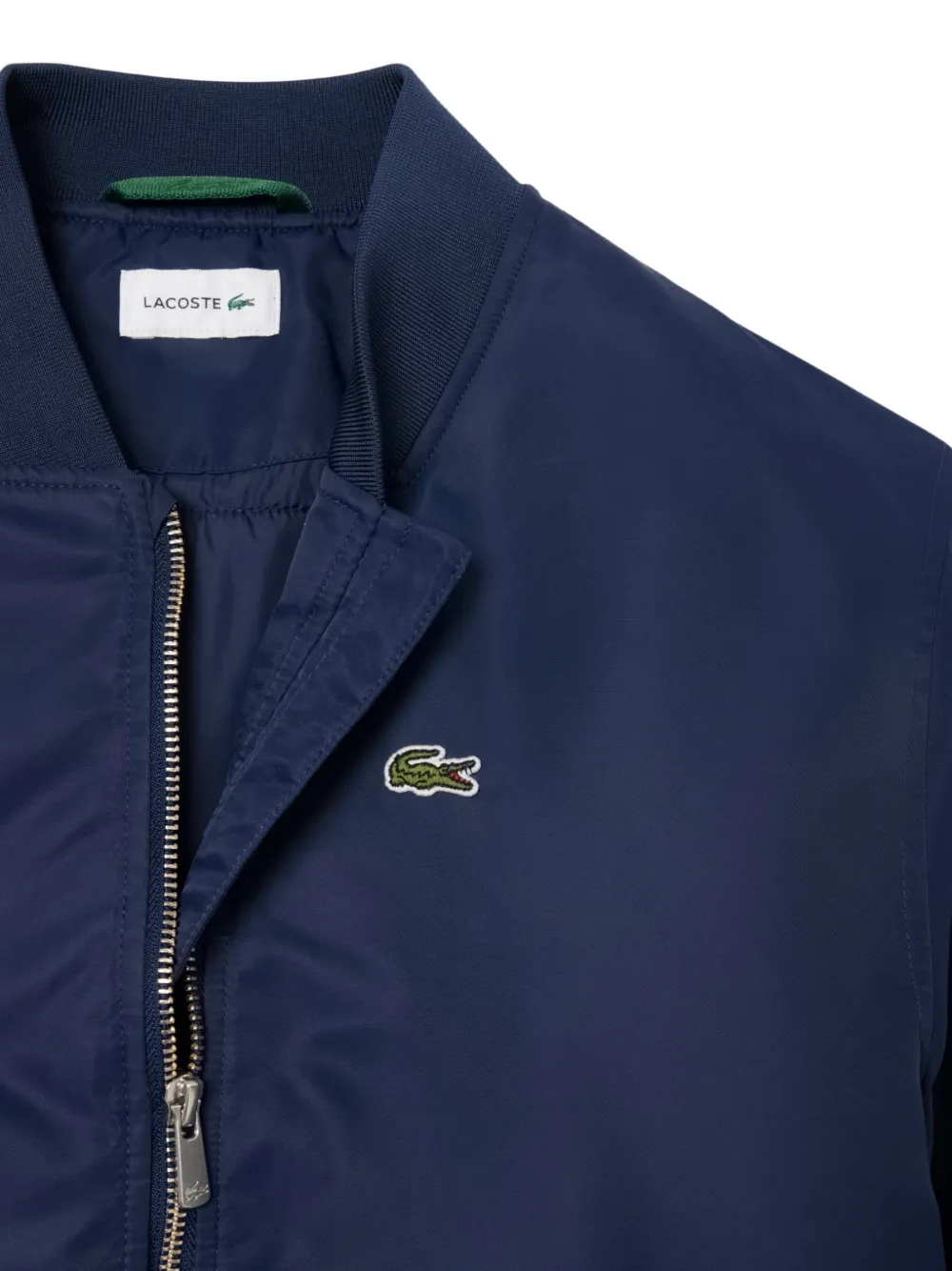 Lacoste nylon bomber jacket Blauw