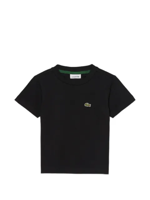 Lacoste Kids logo-patch crew-neck T-shirt
