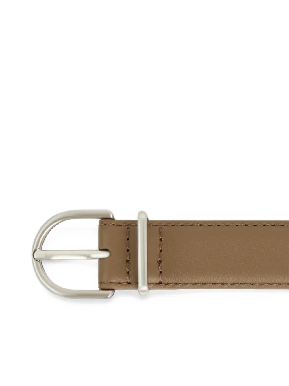 Lacoste Crocodelle smooth-leather belt Beige