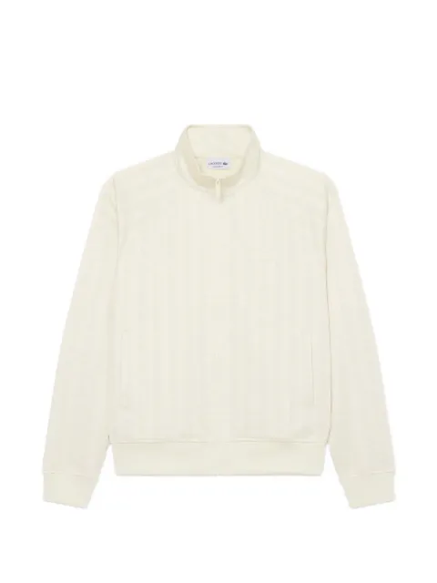 Lacoste Giacca zip e con monogramma jacquard