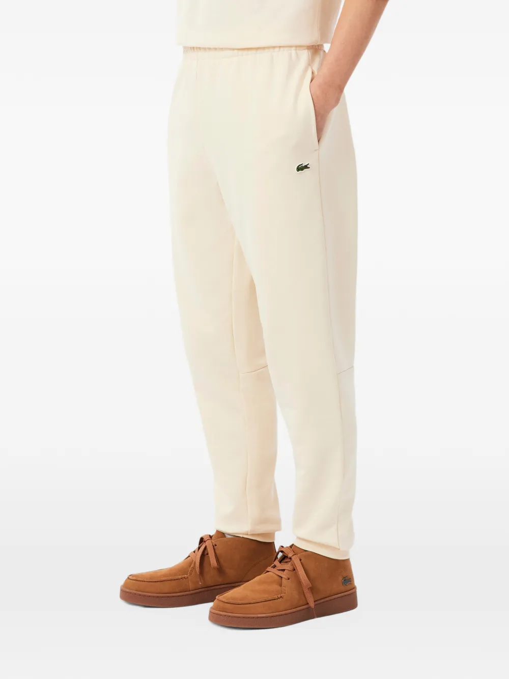Lacoste tapered leg sweatpants Beige