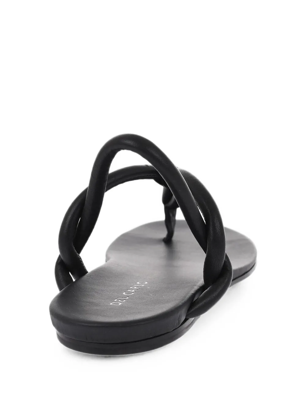 Del Carlo Piuma thong sandals Zwart