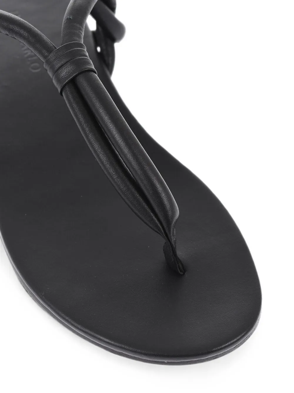 Del Carlo Piuma thong sandals Zwart
