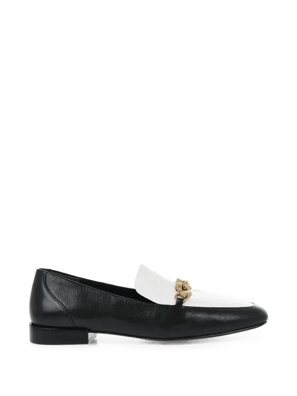 Tory Burch Gardenia loafers met krokodillen-reliëf en horsebit Zwart