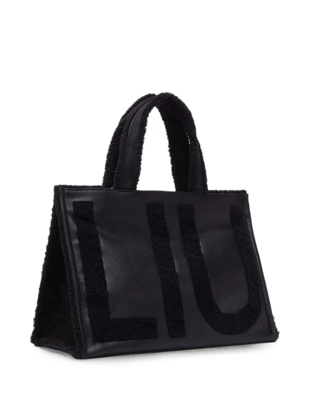 LIU JO Grote shopper met logo Zwart