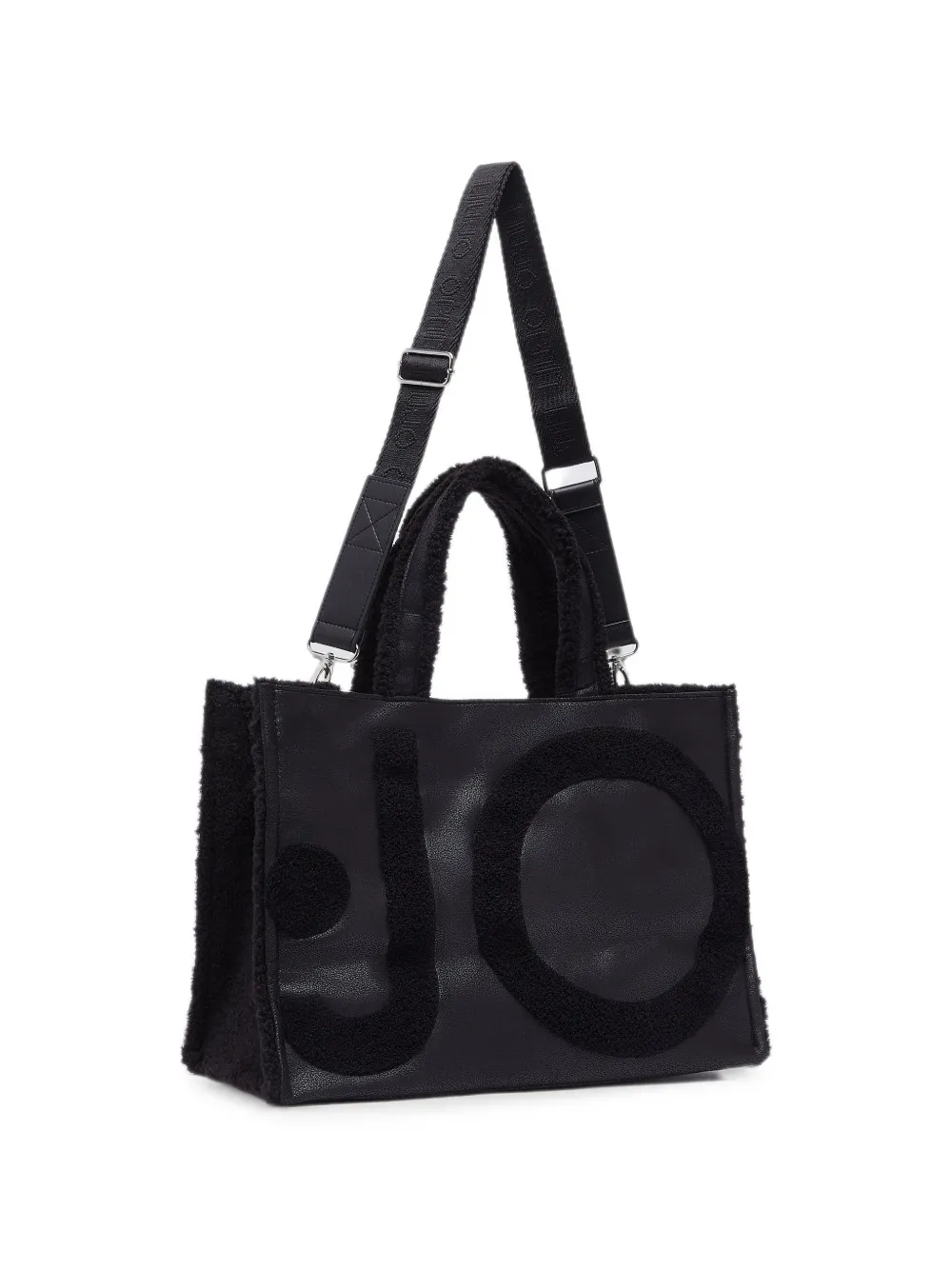 LIU JO Grote shopper met logo Zwart