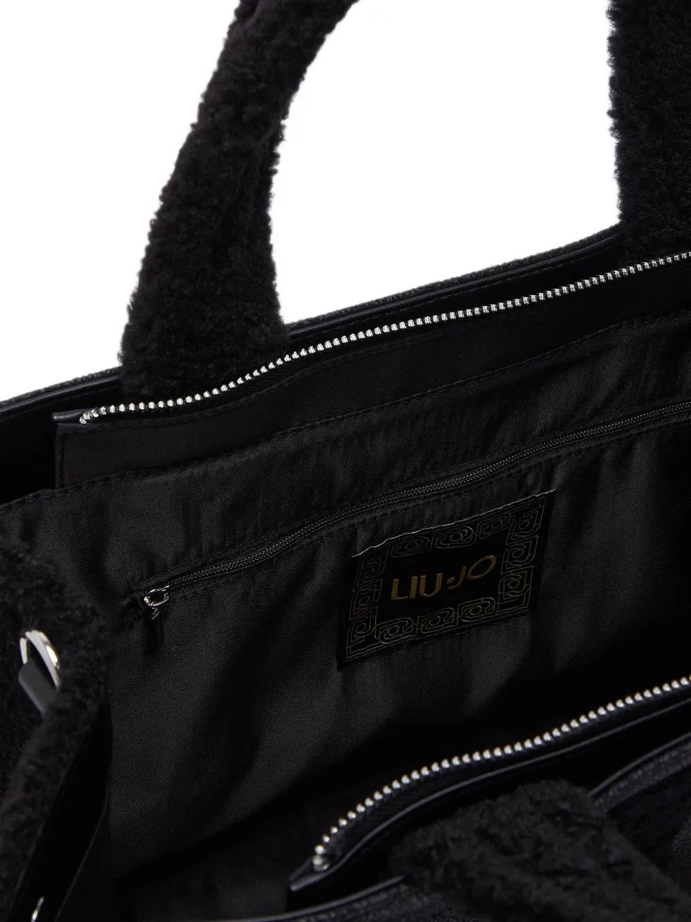 LIU JO Grote shopper met logo Zwart