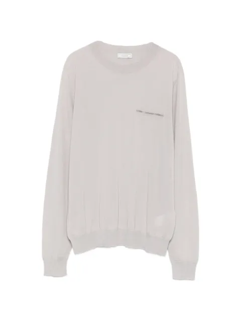Peserico embellished-pocket sweater