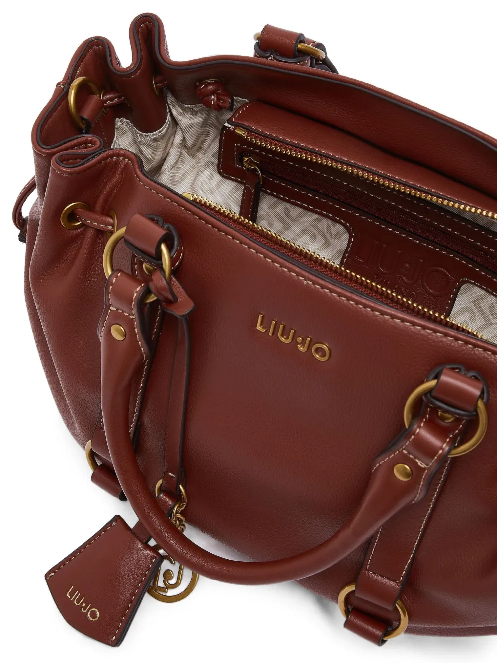 LIU JO Kleine tas met trekkoord Bruin