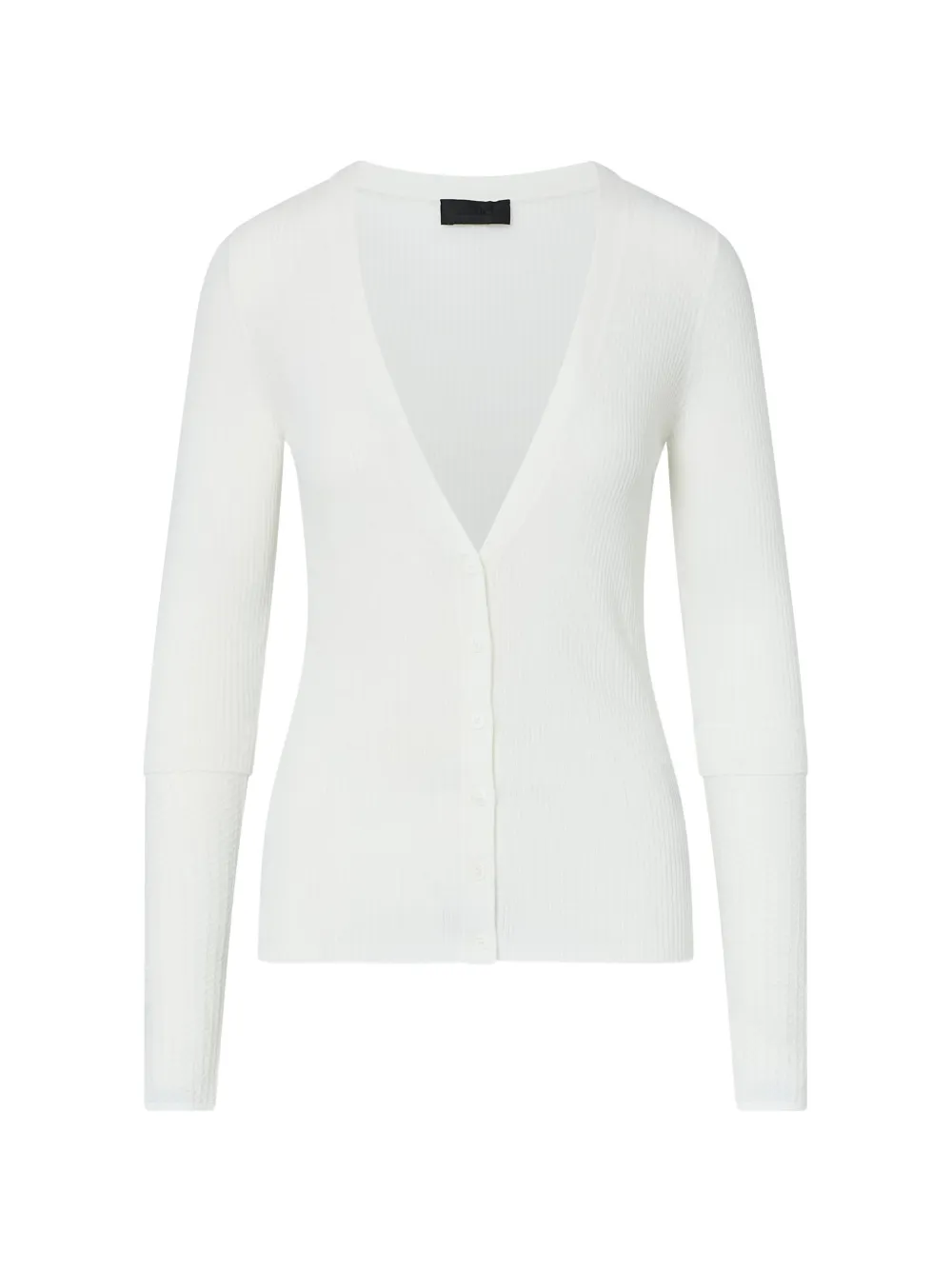 LIU JO Cardigan in pura lana - Bianco