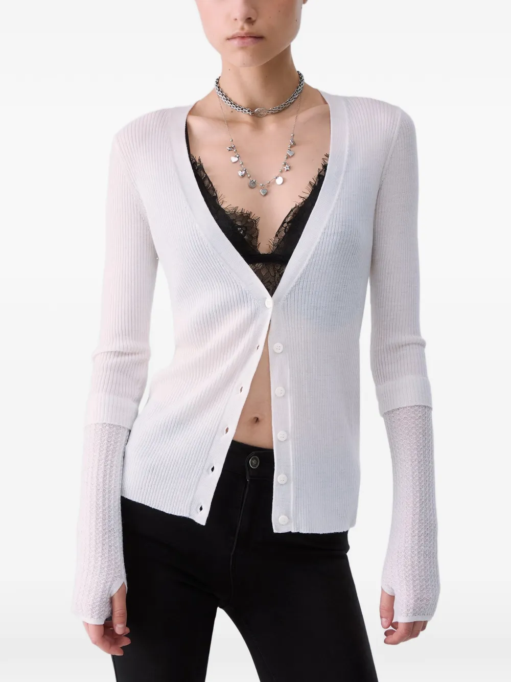 LIU JO Wollen vest Wit