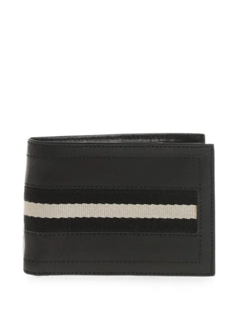 Bally contrast-band leather wallet