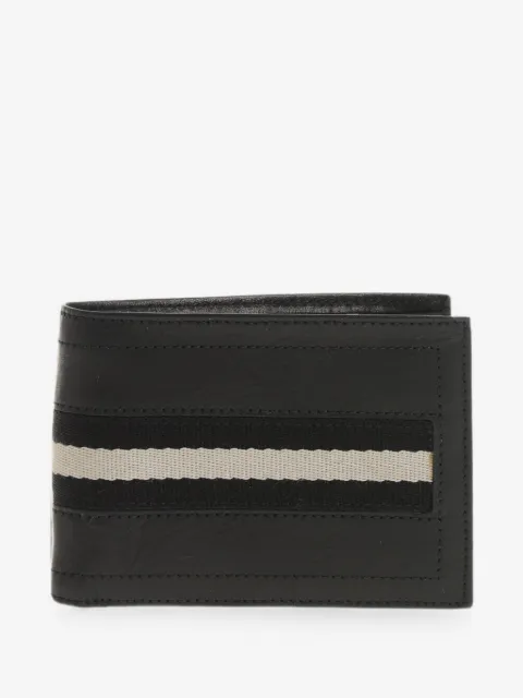 Bally contrast-band leather wallet