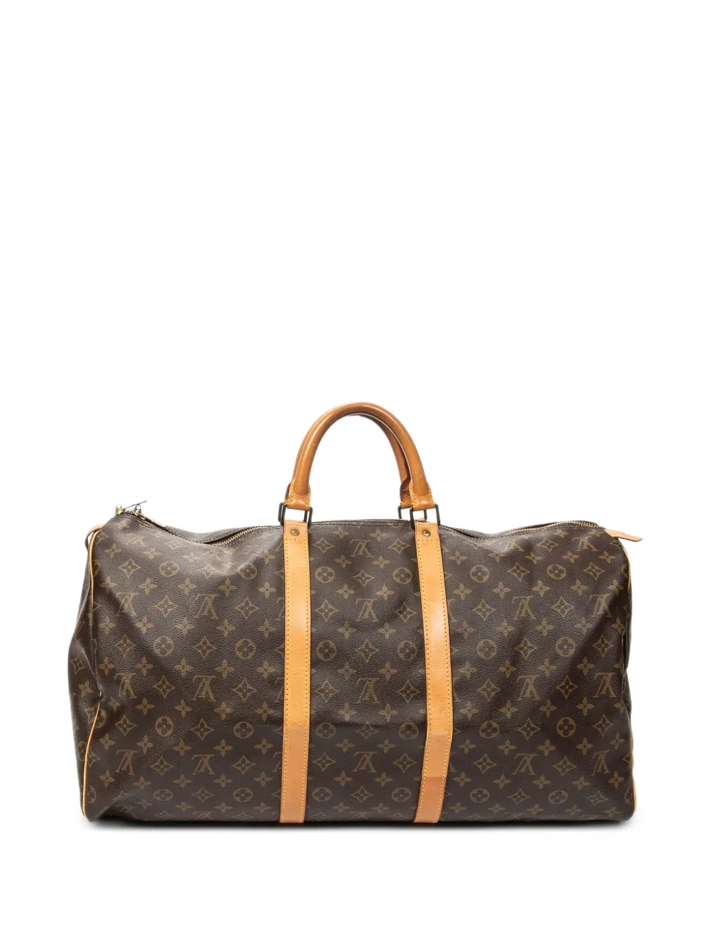 Louis Vuitton Pre-Owned 55 Keepall Monogram canvas travel bag - Braun