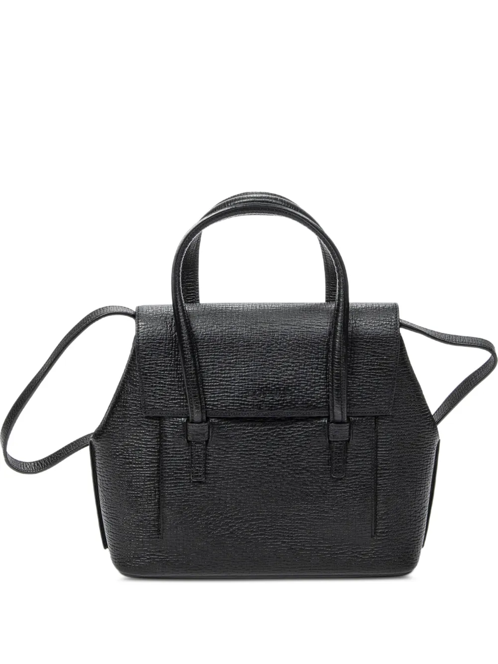 Loewe Pre-Owned textured flap-top tote bag - Schwarz