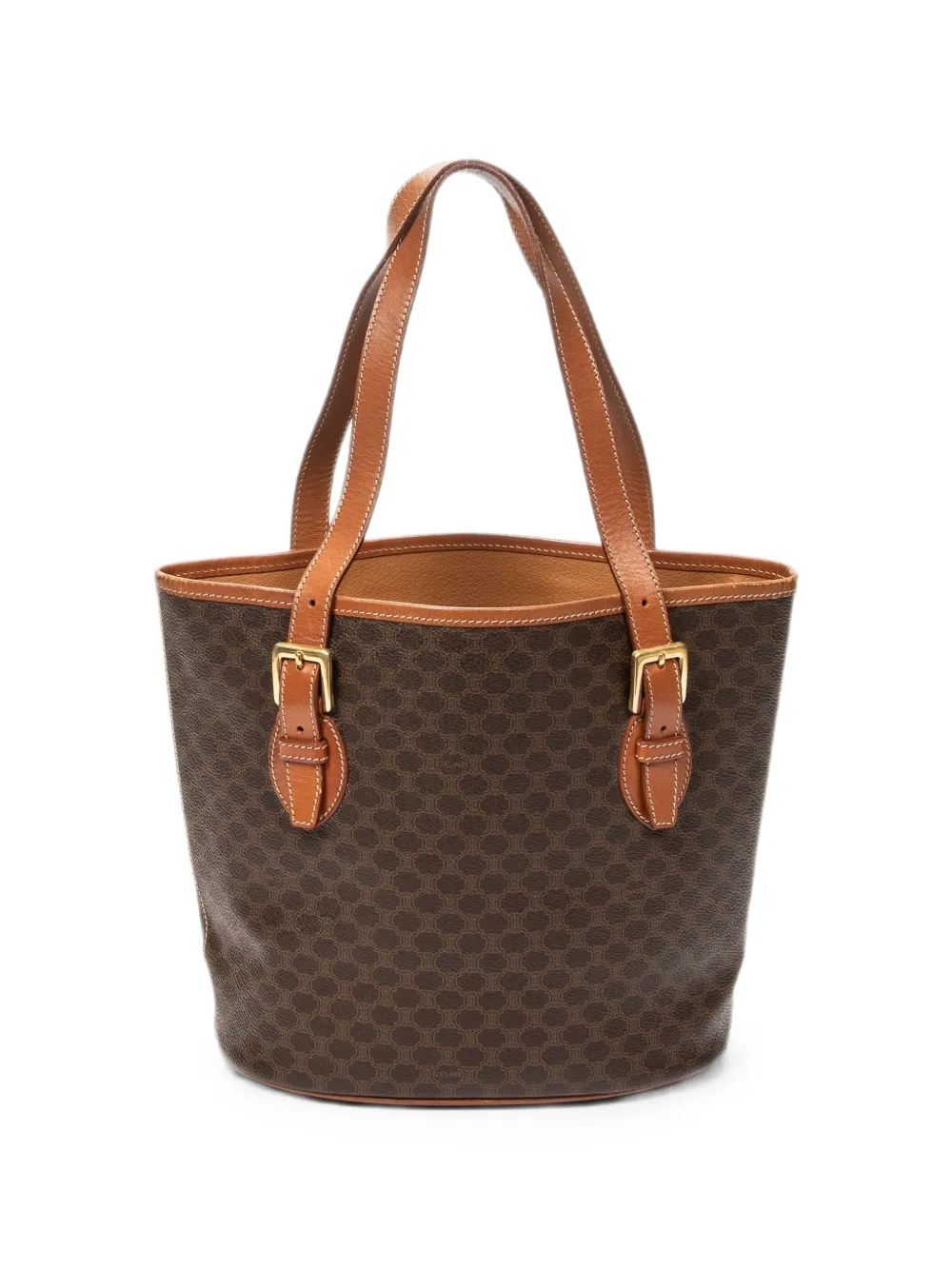 Celine Pre-Owned Macadam bucket shoulder bag - Brown