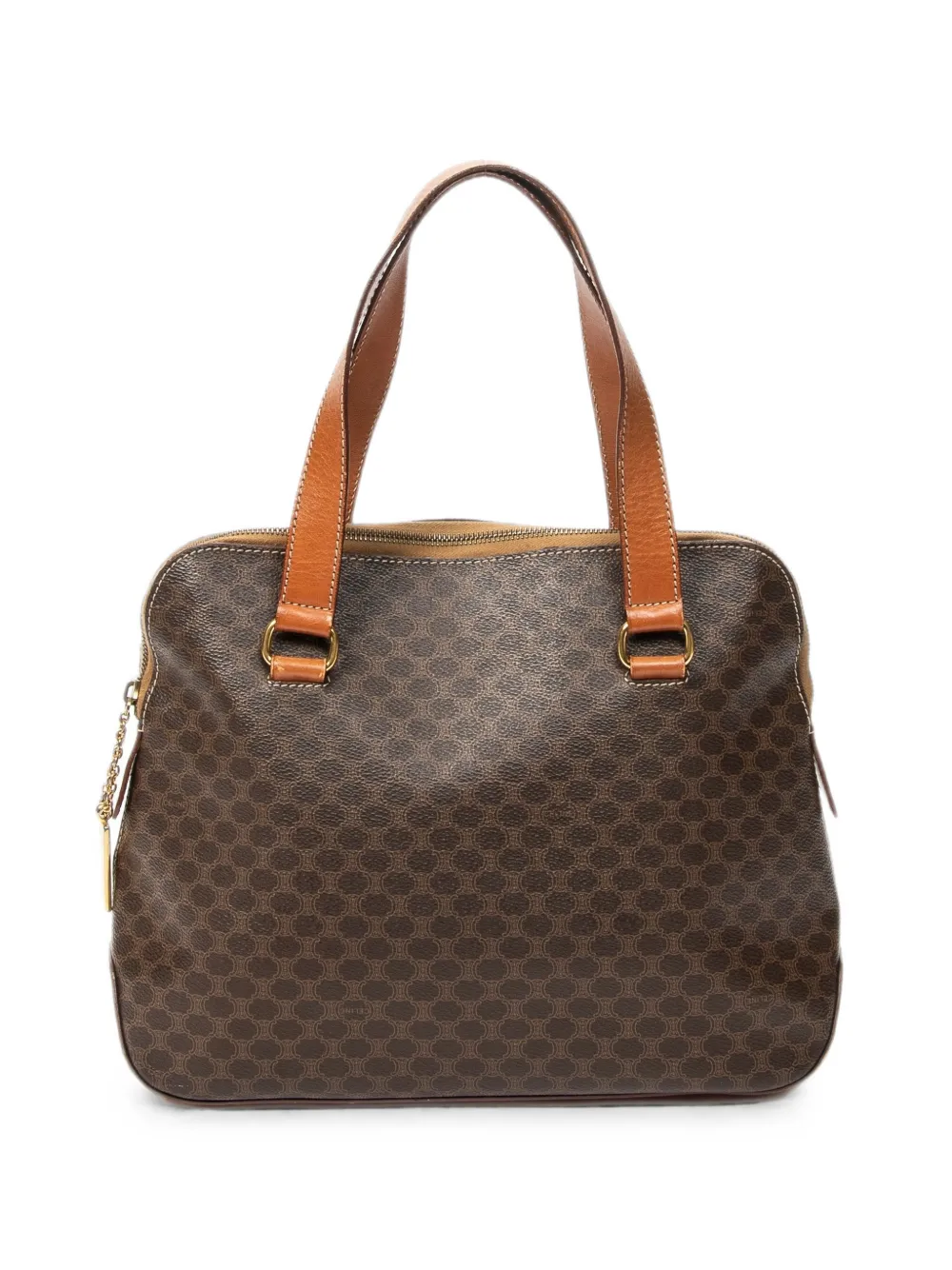 Celine Pre-Owned Macadam pattern shoulder bag - Brown