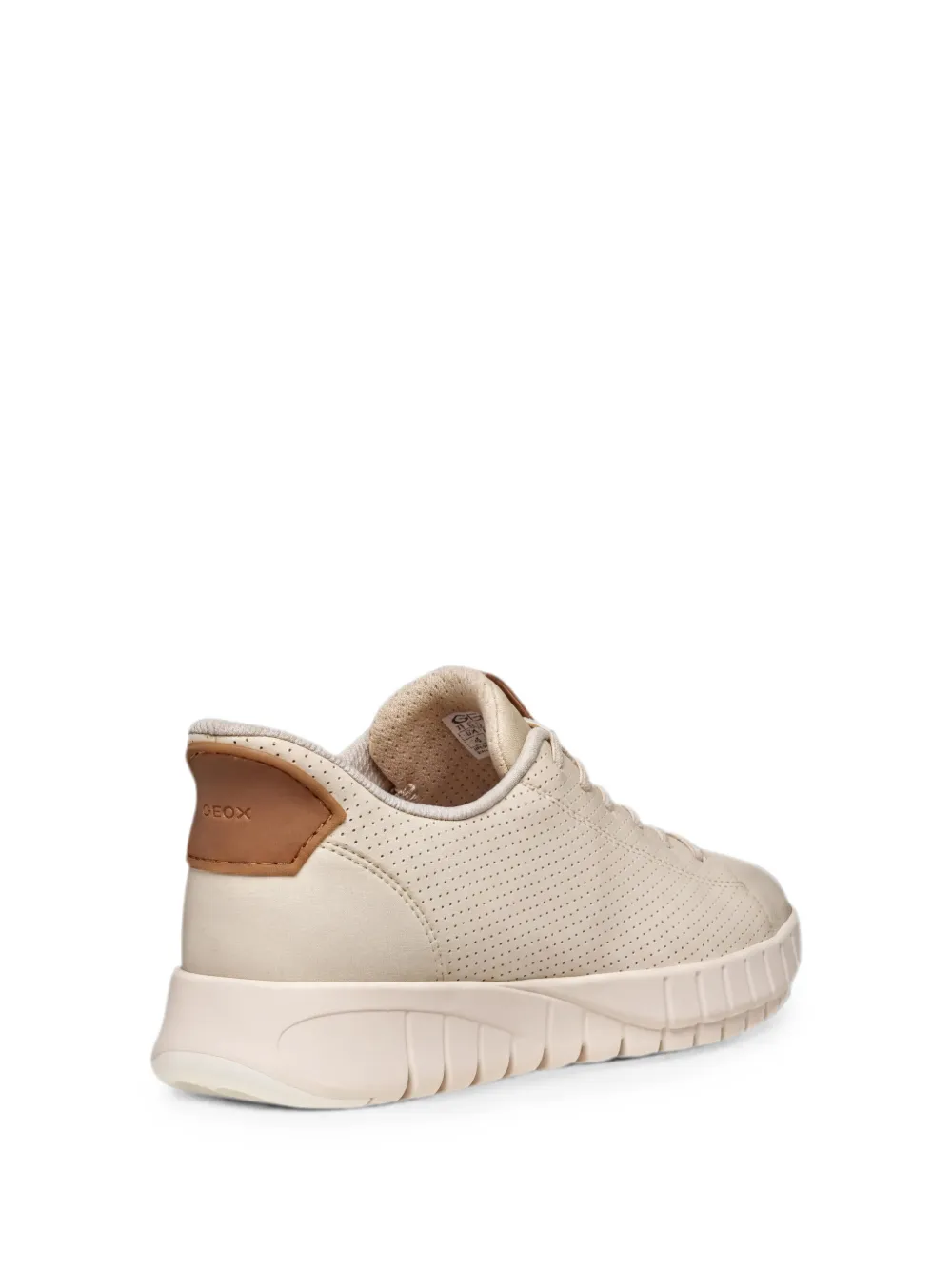 Geox Flextride Plus perforated slip-on sneakers Beige