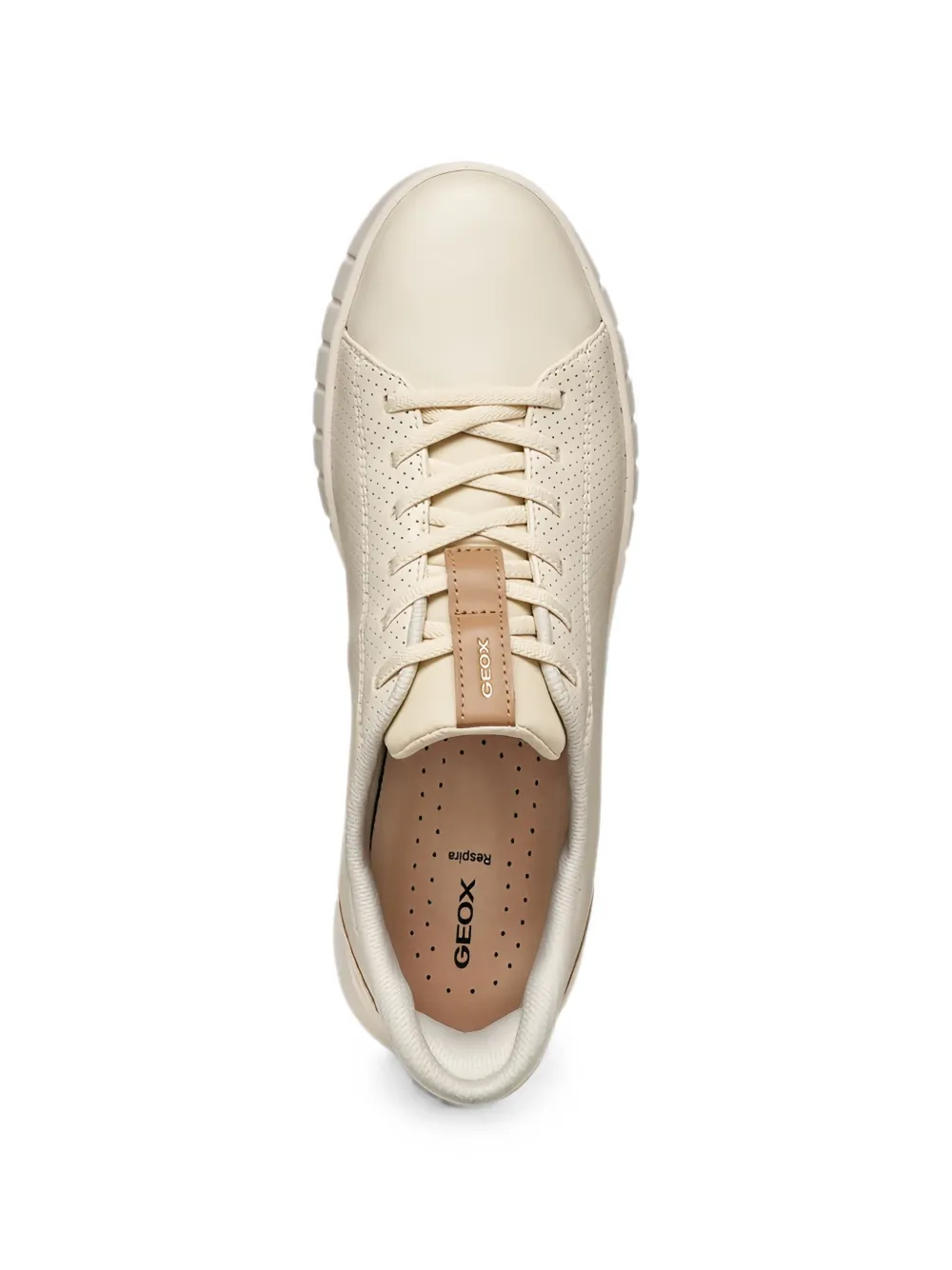 Geox Flextride Plus perforated slip-on sneakers Beige