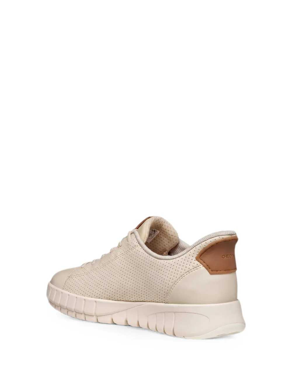 Geox Flextride Plus perforated slip-on sneakers Beige