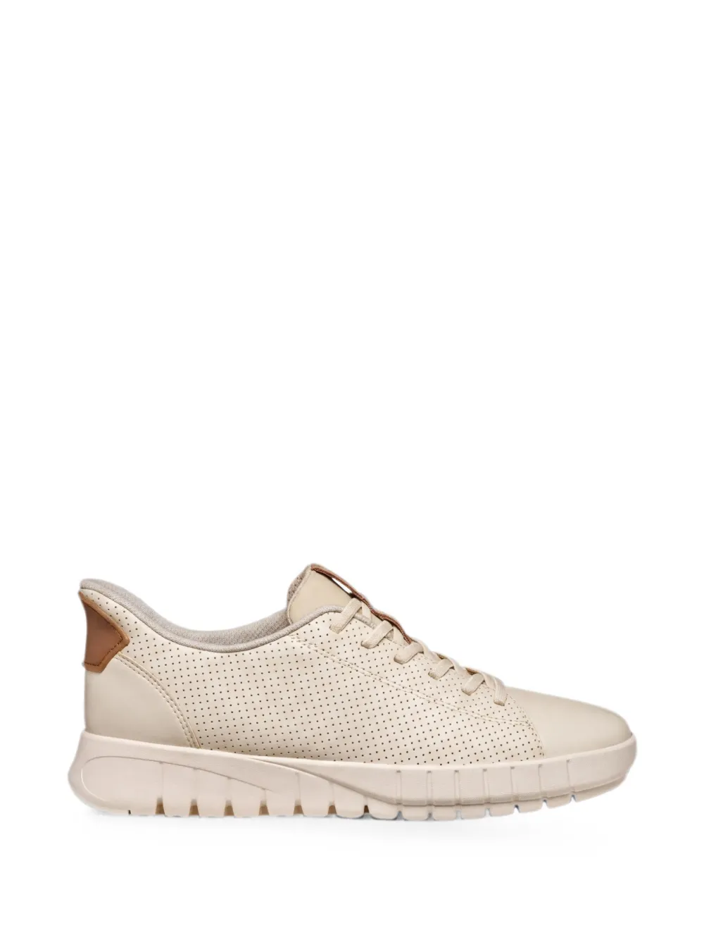 Geox Flextride Plus perforated slip-on sneakers - Nude