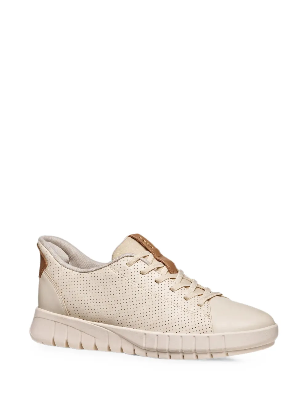 Geox Flextride Plus perforated slip-on sneakers Beige